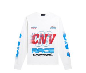 Buy Carnival Racing Slubby Ls T-shirt White (SS26) at Sasom – Authentic and Ready to Ship