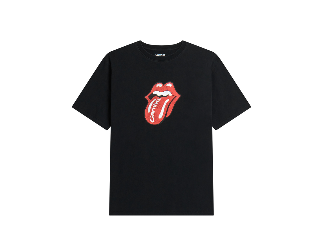 Carnival Carnival Running X Rolling Stone Hot Lips T-shirt Black