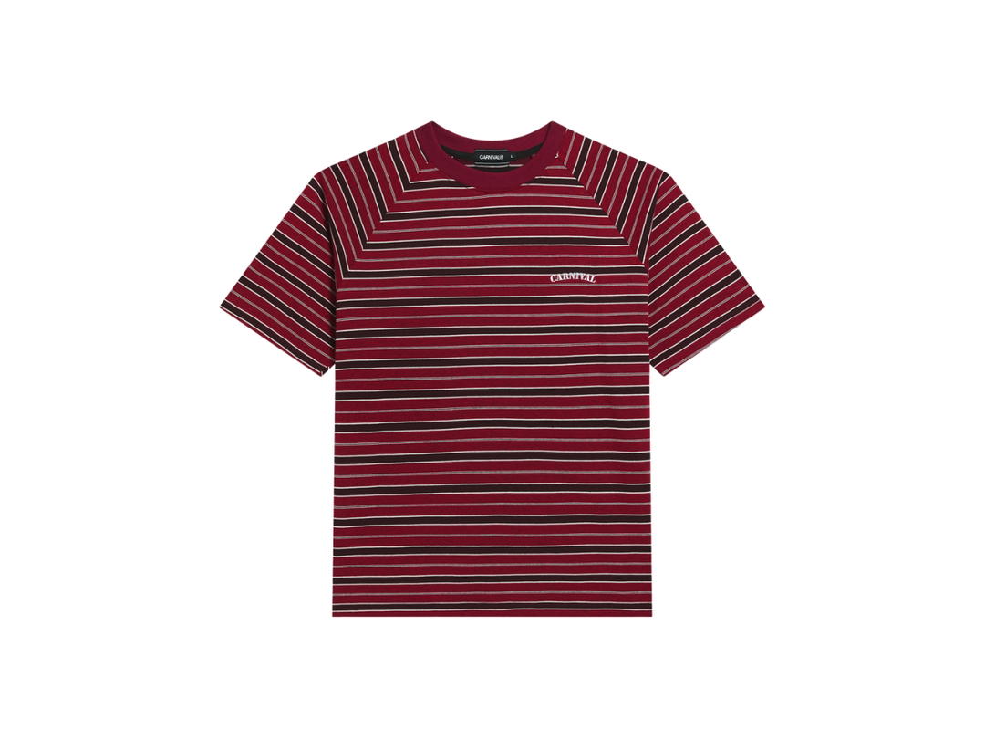 Carnival Carnival Striped Ovs T-shirt Red (SS26)