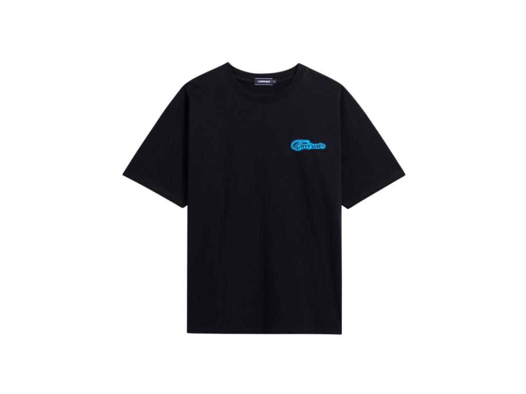 Carnival Carnival Typography Logo Ovs T-shirt Black