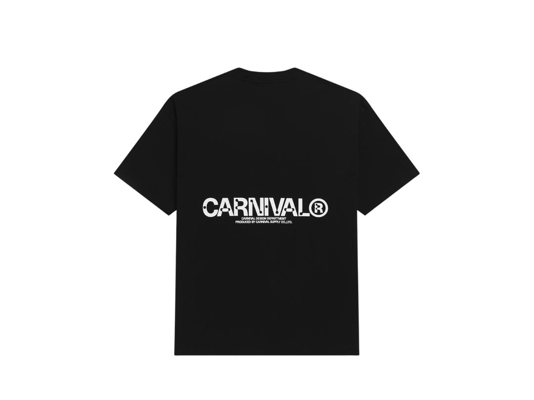 Carnival Carnival  Worn Out Logo Ovs T-Shirt Black