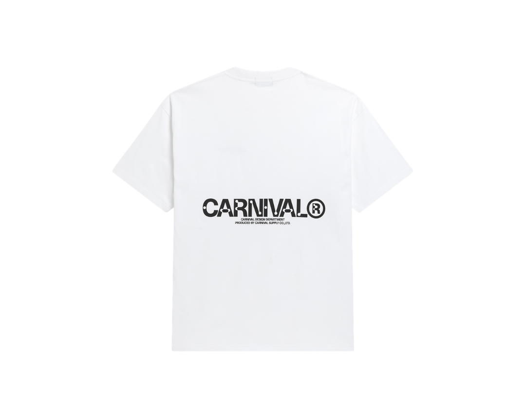 Carnival Carnival  Worn Out Logo Ovs T-Shirt White