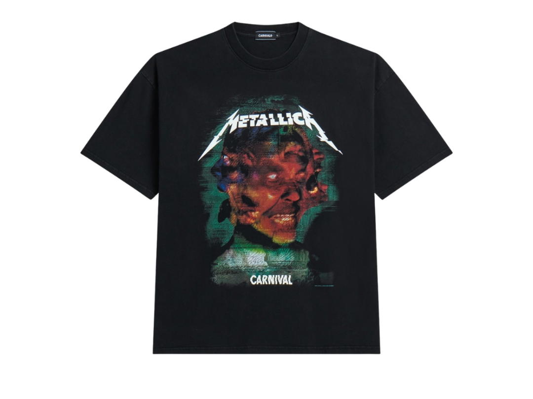 Carnival Carnival x Metallica Hardwired Washed Ovs T-Shirt Black