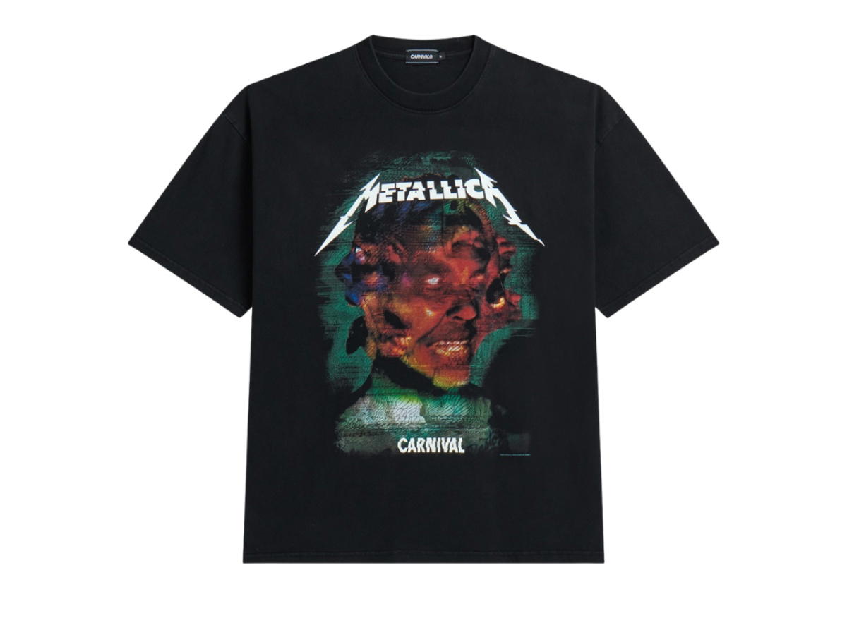 Carnival Carnival x Metallica Hardwired Washed Ovs T-Shirt Black