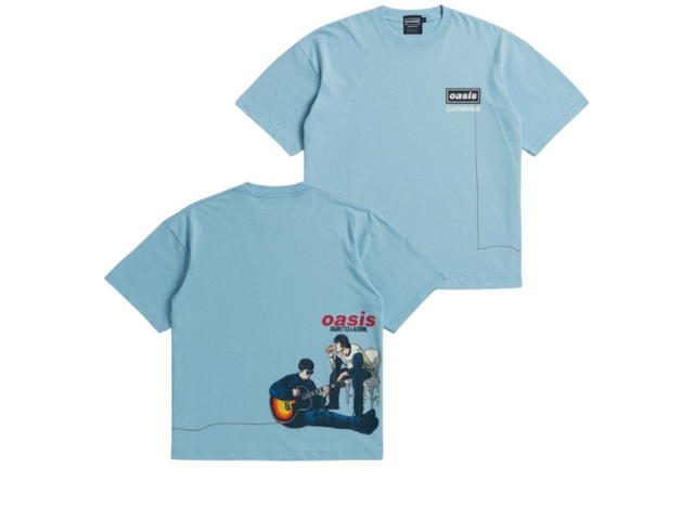 Carnival Carnival X Oasis Cigarettes & Alcohol Ovs T-shirt Blue - view 2
