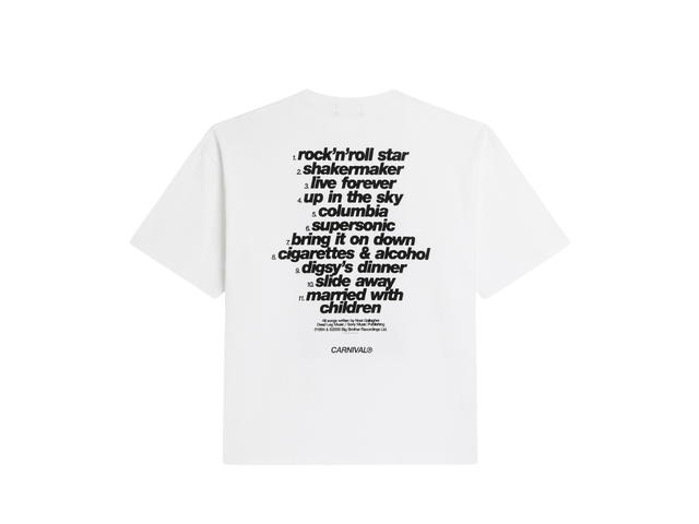 Carnival Carnival x Oasis Definitely Maybe Ovs T-Shirt White - view 2