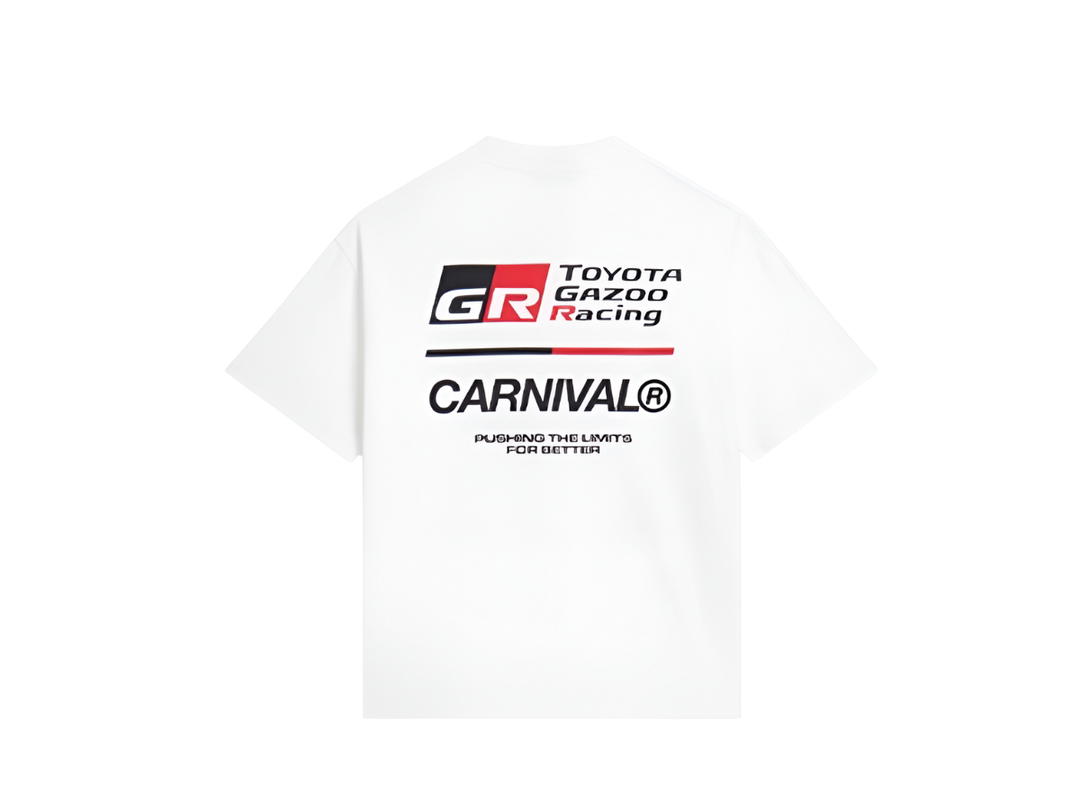 Carnival Carnival X Toyota Gazoo Racing Ignite OVS T-Shirt White
