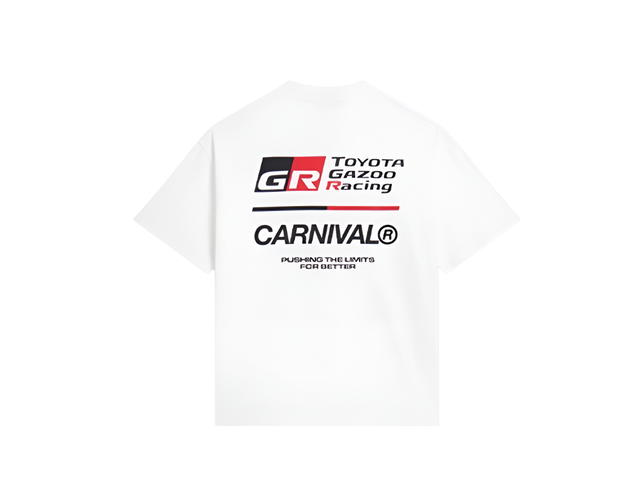 Carnival Carnival X Toyota Gazoo Racing Ignite OVS T-Shirt White - view 1