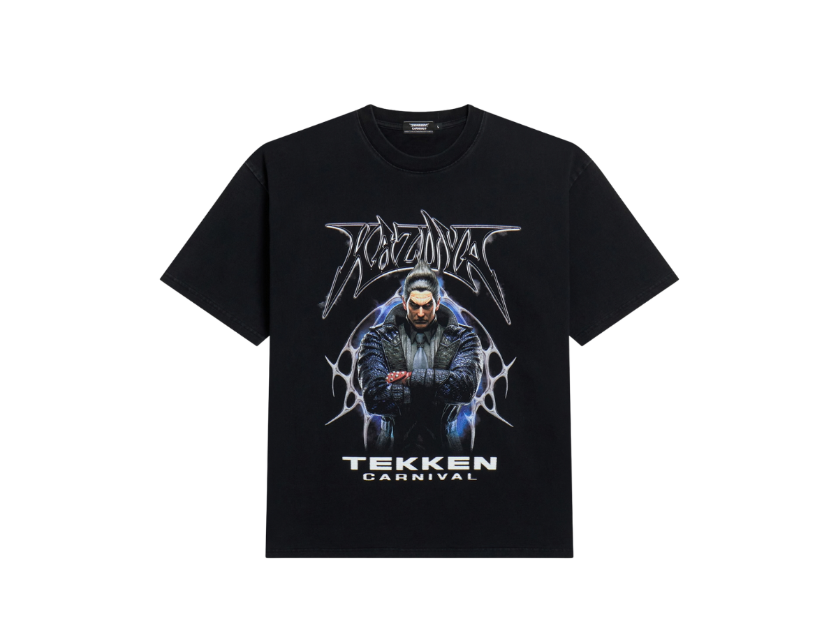 Carnival Carnival X Tekken Kazuya Washed Ovs T-shirt Black