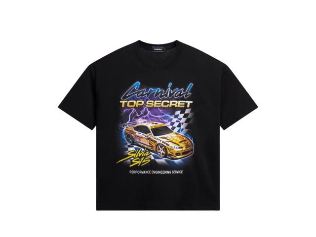 Carnival Carnival x Top Secret S15 Ovs T-Shirt Black - view 1