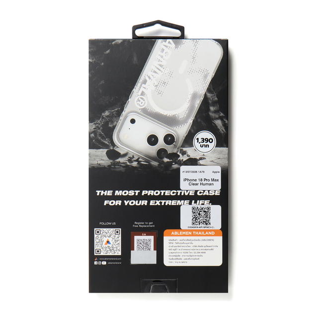 Carnival Carnival x Ablemen Double Protect MagSafe Case iPhone 18 Pro Max Clear (Human) - view 5