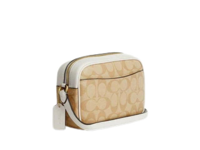 Coach Coach Mini Jamie Camera Bag In Signature Canvas With Heart Print Light Khaki Chalk - view 2