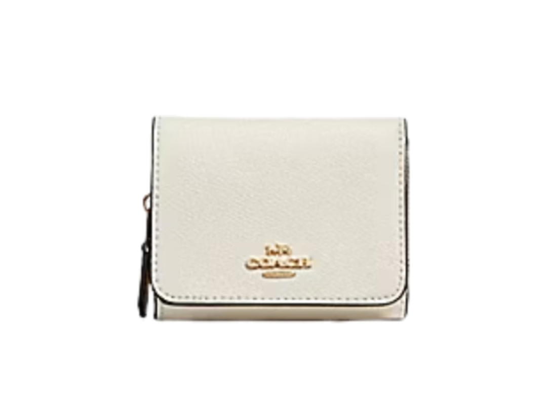 Coach Coach Small Trifold Wallet With Chalk