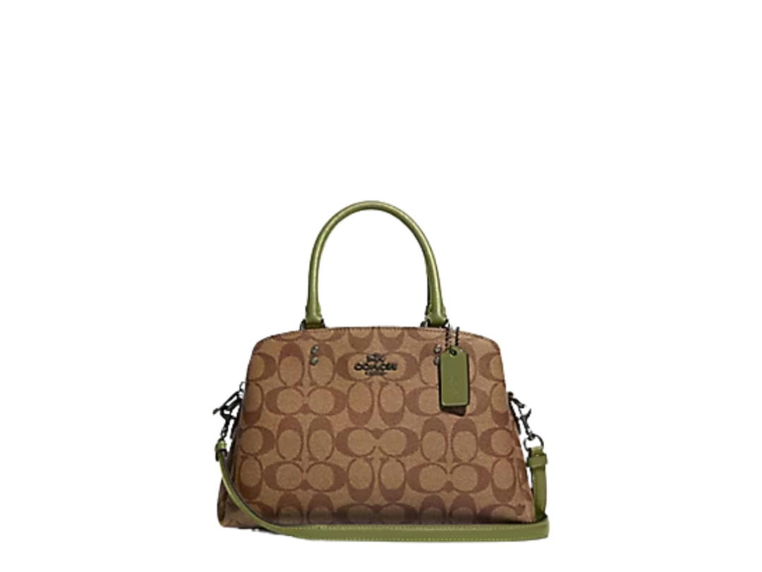 Coach Coach Mini Lillie Carryall Khaki Olive Green
