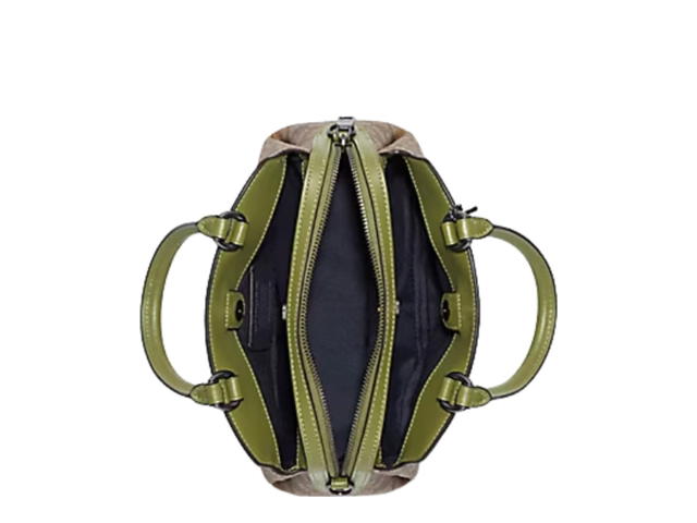 Coach Coach Mini Lillie Carryall Khaki Olive Green - view 2