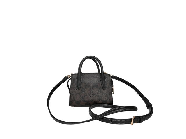 Coach Coach Andrea Carryall Bag In Signature Jacquard With Gold Hardware Coffee Brown - view 3
