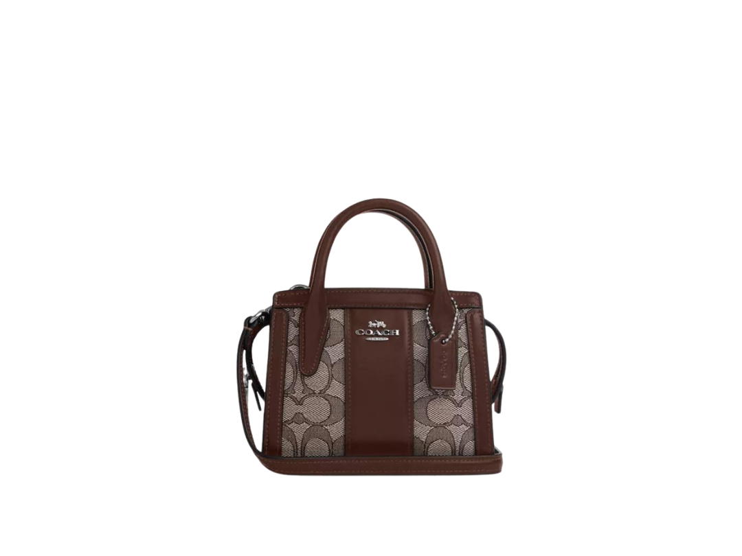 Coach Coach Andrea Mini Carryall In Signature Jacquard With Silver Hardware Maple