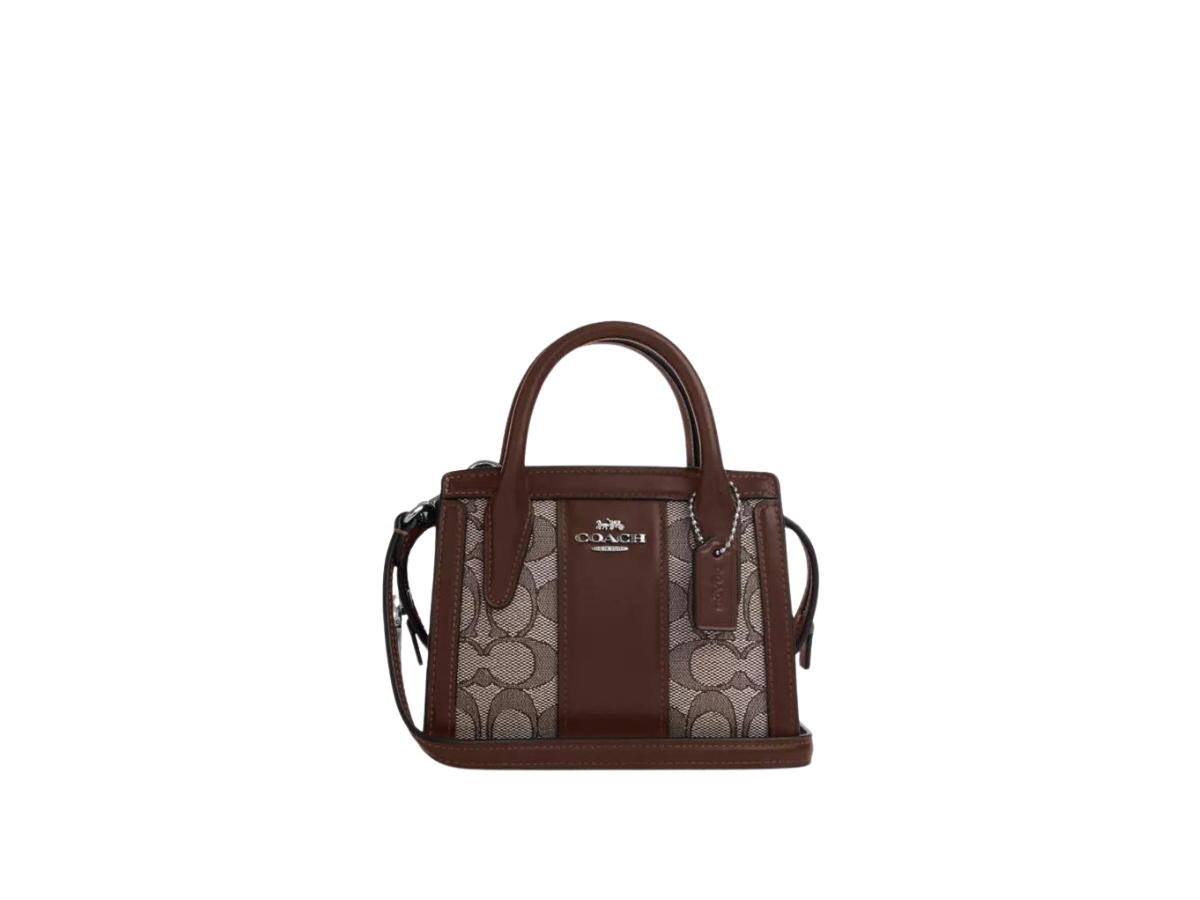 Coach Coach Andrea Mini Carryall In Signature Jacquard With Silver Hardware Maple