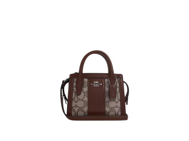 Coach Coach Andrea Mini Carryall In Signature Jacquard With Silver Hardware Maple - view 1