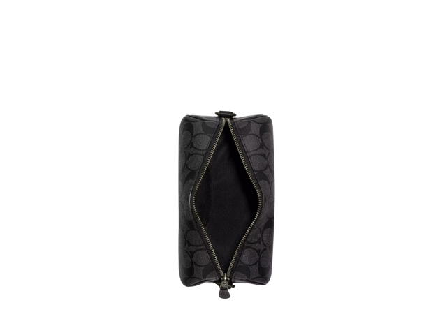 Coach Coach Axel Crossbody Bag In Signature Coated Canvas And Smooth Calf Leather With Metal Hardware Charcoal-Black - view 3