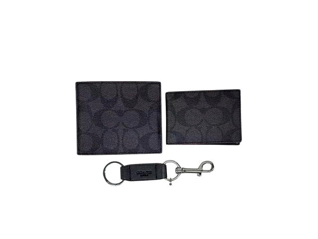 Coach Coach Boxed 3 In 1 Wallet Gift Set In Signature Canvas - view 3
