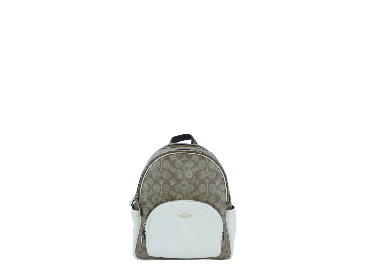 Coach Coach Court Backpack Khaki Chalk