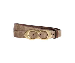 Buy Coach Buckle Belt 25 MM In Signature Coated Canvas With Gold Tone Hardware at Sasom – Authentic and Ready to Ship