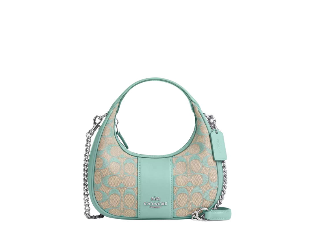 Coach Coach Carmen Mini Crossbody In Signature Jacquard Faded Blue
