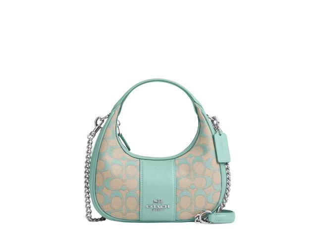 Coach Coach Carmen Mini Crossbody In Signature Jacquard Faded Blue - view 1