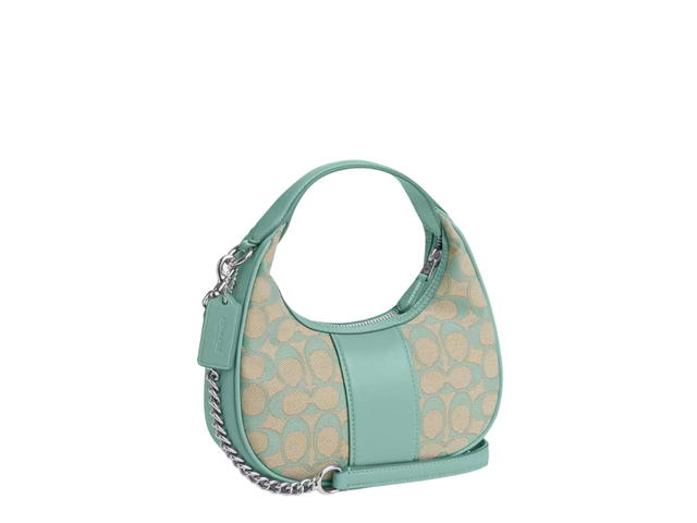 Coach Coach Carmen Mini Crossbody In Signature Jacquard Faded Blue - view 2