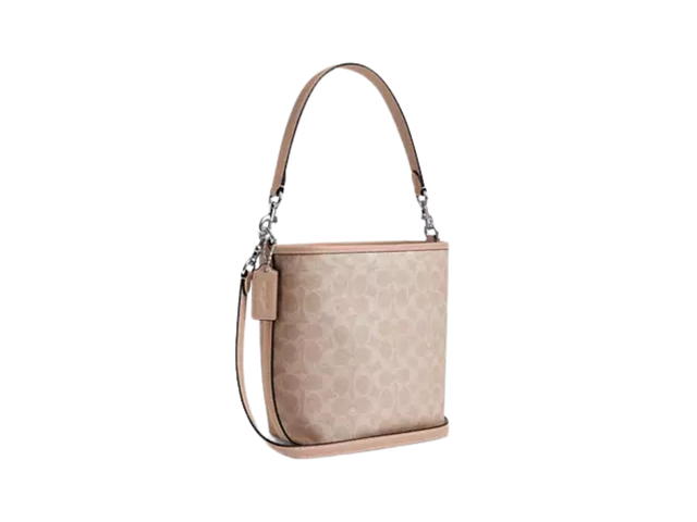 Coach Coach City Bucket Bag In Signature Canvas With Silver Tone Hardware Sand - view 3