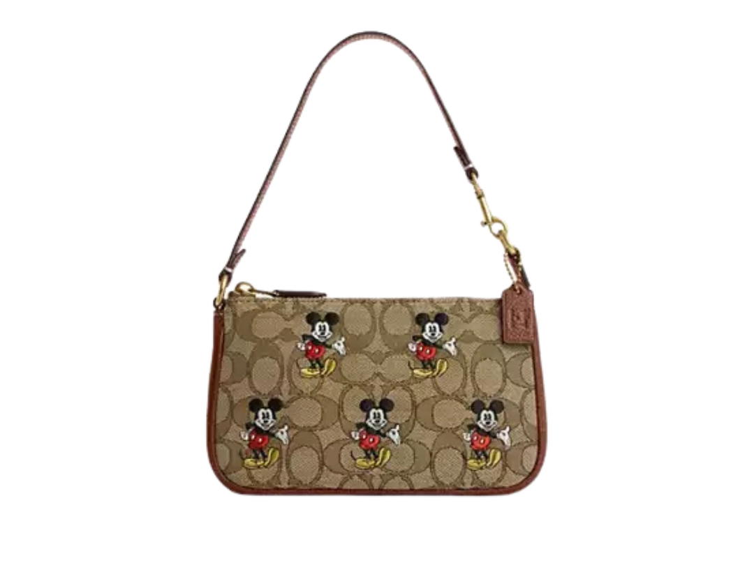 Coach Coach Disney X Coach Nolita 19 In Signature Jacquard With Mickey Mouse Print