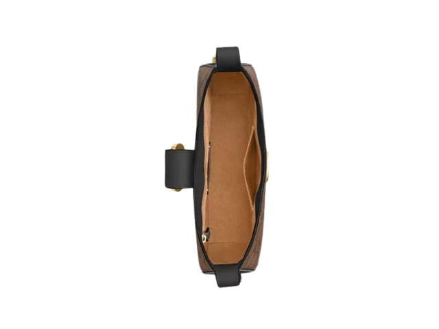 Coach Coach Eliza Shoulder Bag In Signature Canvas Brown With Gold Hardware - view 3
