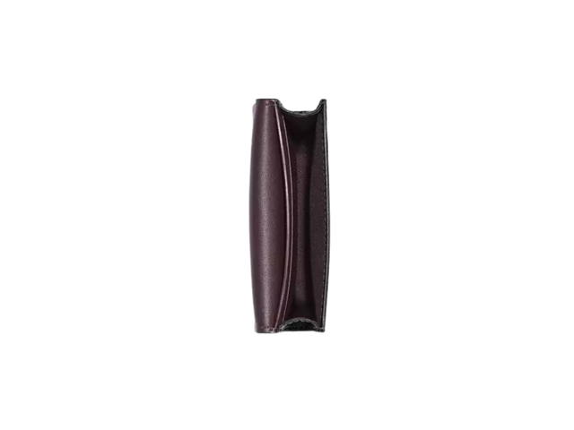 Coach Coach Flap Card Case In Signature Canvas With Gold Tone Hardware Black Brown - view 2