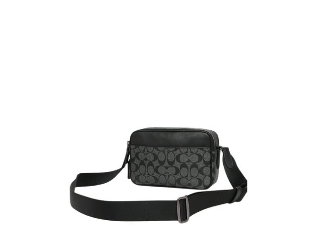 Coach Coach Graham Crossbody In Signature Canvas With Silver Hardware Charcoal Black - view 3