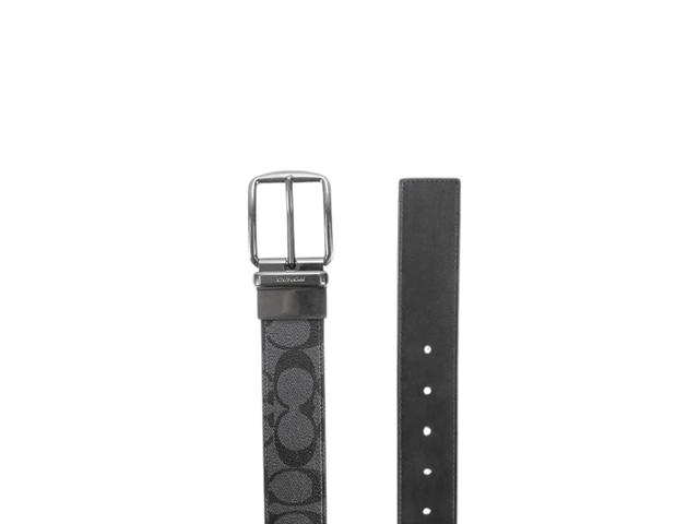 Coach Coach Harness Buckle Reversible Belt 38MM In Signature Coated Canvas With Silver-Toned Hardware - view 2