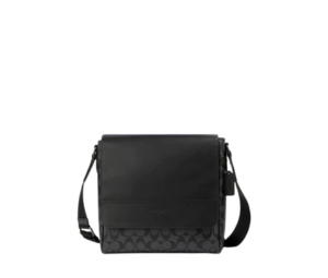 Buy Coach Houston Map Bag In Signature Canvas And Calf Leather Black at Sasom – Authentic and Ready to Ship