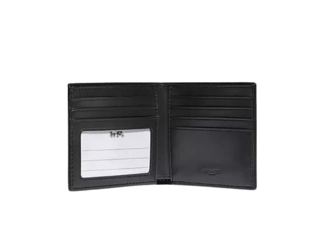 Coach Coach Id Billfold Wallet In Signature Canvas Tan - view 2