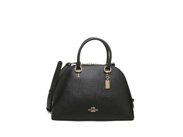 Coach Coach Katy Satchel In Leather With Gold Hardware Black - view 1