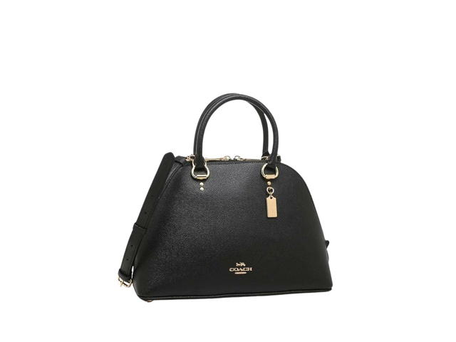 Coach Coach Katy Satchel In Leather With Gold Hardware Black - view 2