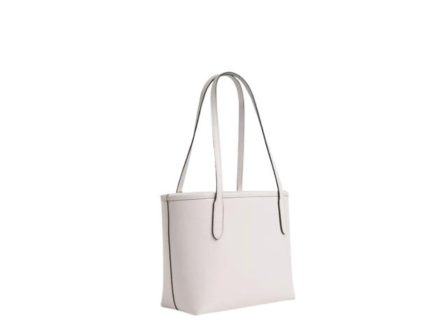 Coach Coach Leather Small City Tote Bag Chalk Gold Chalk - view 2