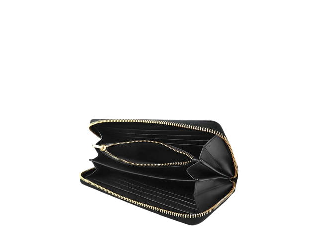 Coach Coach Long Zip Around Wallet In Signature Canvas With Gold Hardware Brown - view 2