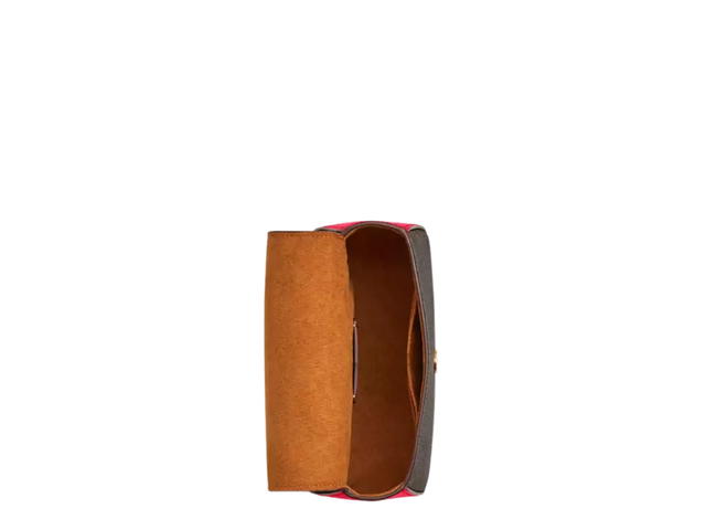 Coach Coach Lysa Top Handle Bag In Signature Canvas With Gold Walnut Bold Red - view 2