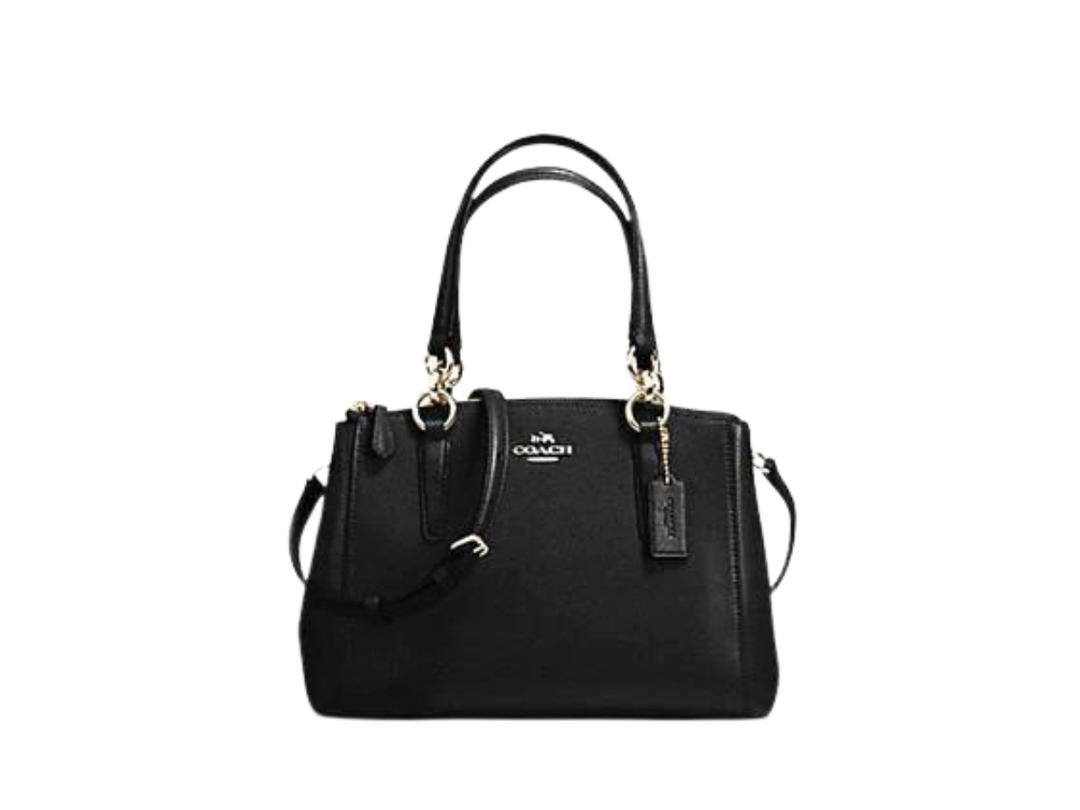 Coach Coach Mini Christie Carryall In Crossgrain Leather Black