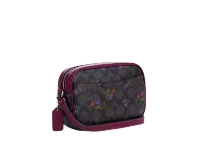 Coach Coach Mini Jamie Camera Bag In Signature Canvas With Silver Tone Hardware Country Floral Print - view 2