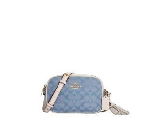 Buy Coach Mini Jamie Camera Bag In Signature Denim Chambray and Leather With Gold Hardware at Sasom – Authentic and Ready to Ship
