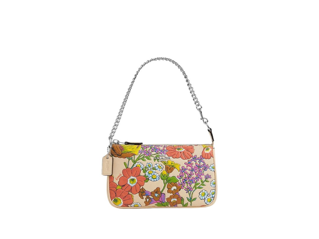 Coach Coach Nolita 19 In Flower Printed With Silver Hardware Multicolor
