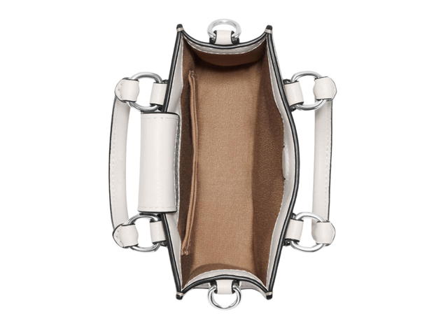 Coach Coach North-South Mini Tote In Signature Canvas With Gold-Plated Hardware - view 3