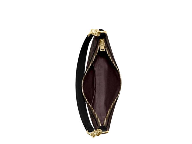 Coach Coach Payton Hobo In Signature Canvas With Gold Hardware Brown Black - view 2