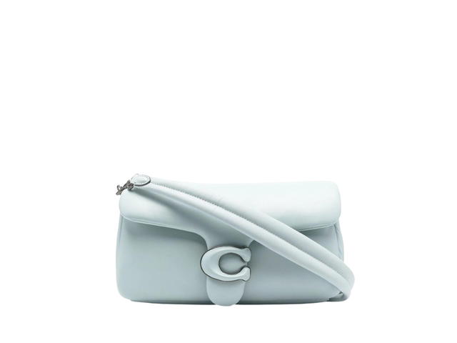 Coach Coach Pillow Tabby Shoulder Bag 26 In Nappa Leather And Smooth Leather With Black Hardware Light Blue - view 1